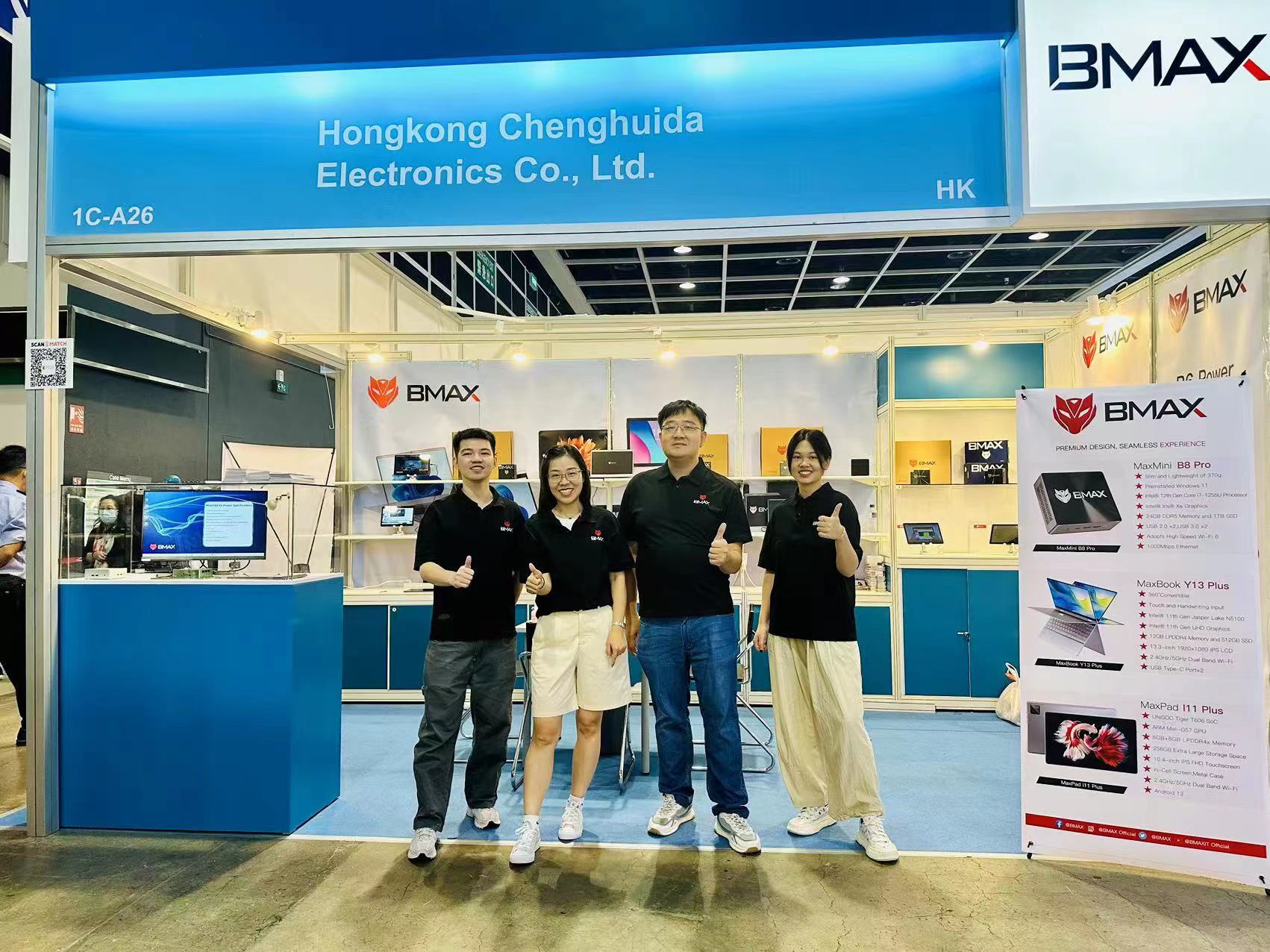 BMAX brilla en la Exposición de Electrónica de Otoño de Hong Kong con una gama completa de productos