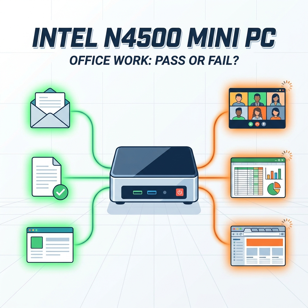 &iquest;Es una mini PC Intel N4500 buena para el trabajo diario de oficina?